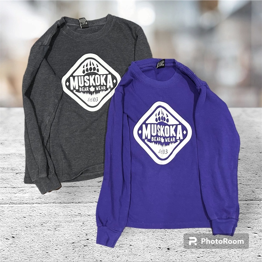 TWO MUSKOKA bear wear long sleeves